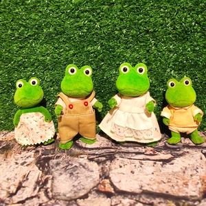 Calico Critters vintage frog 🐸 family